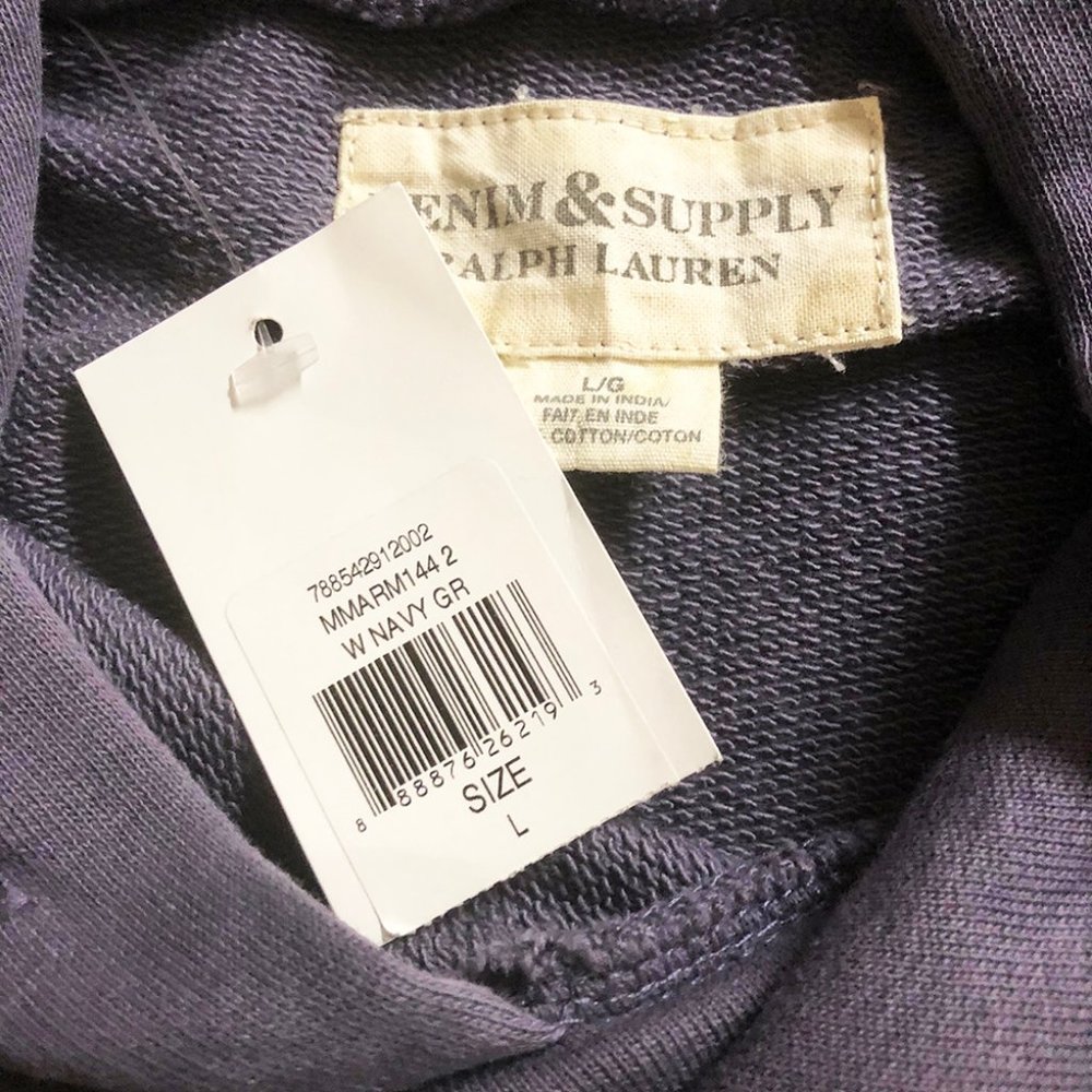 Ralph Lauren Men's Large Blue Hoodie Sweatshirt - Picture 6 of 7